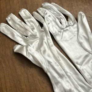Long White gloves